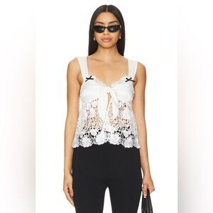 For Love and Lemons Josette Top in White